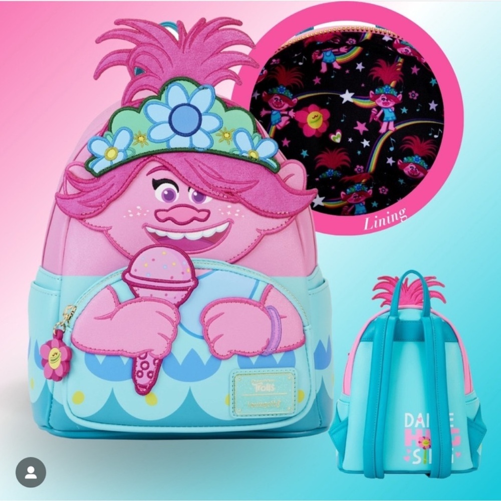 Loungefly Trolls Poppy Mini Backpack - FIRM